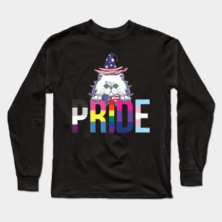 Pride Cat /pride allyship Long Sleeve T-Shirt